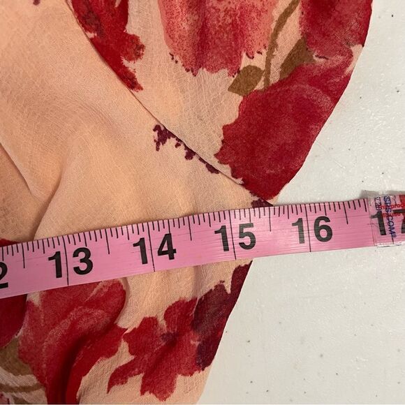 Free People  Daphne Blouse In Romantic Combo smocked longsleeve lace top‎ sz S - Picture 9 of 10